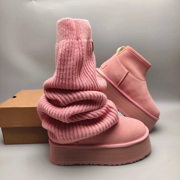 🌸 UGG MINI DIPPER LEGWARMER PINK DAWN 🌸 - Picture 2 of 4